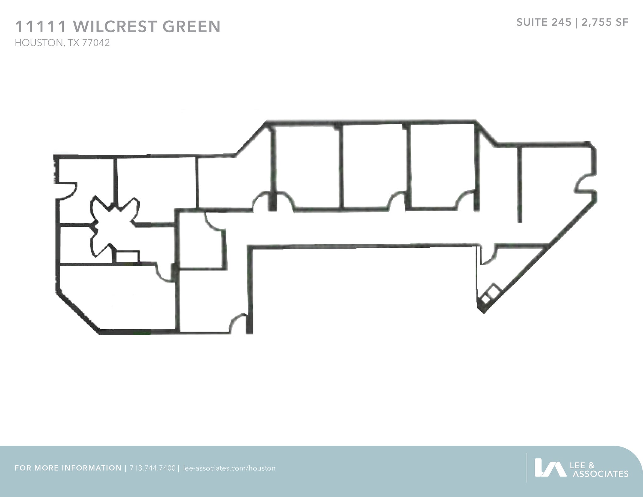 11111 Wilcrest Green Dr, Houston, TX à louer Plan d’étage– Image 1 sur 1
