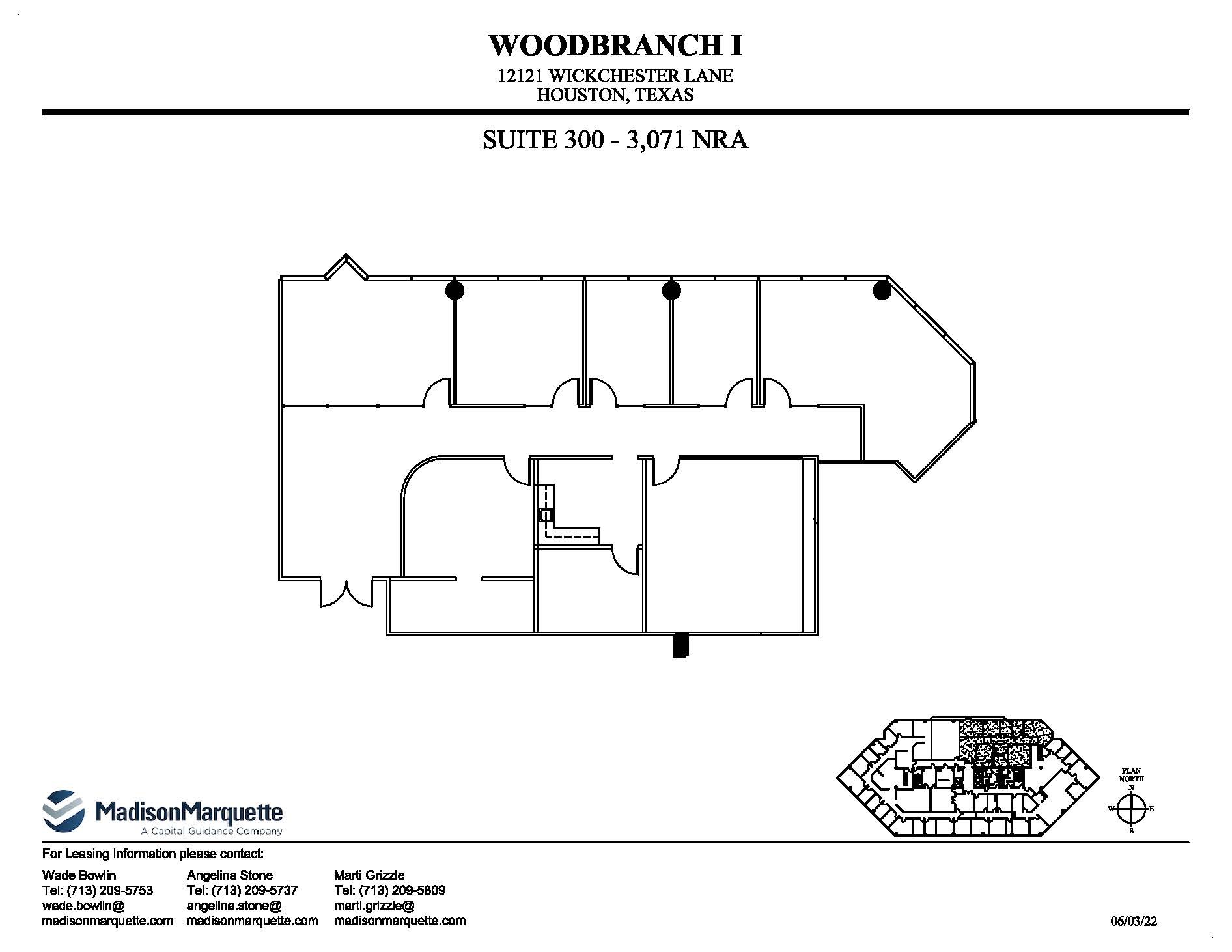 12121 Wickchester Ln, Houston, TX à louer Plan d’étage– Image 1 sur 1