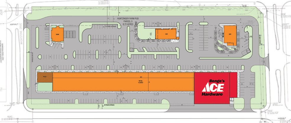 7304-7412 US-36, Pendleton, IN à louer - Plan de site – Image 2 sur 2