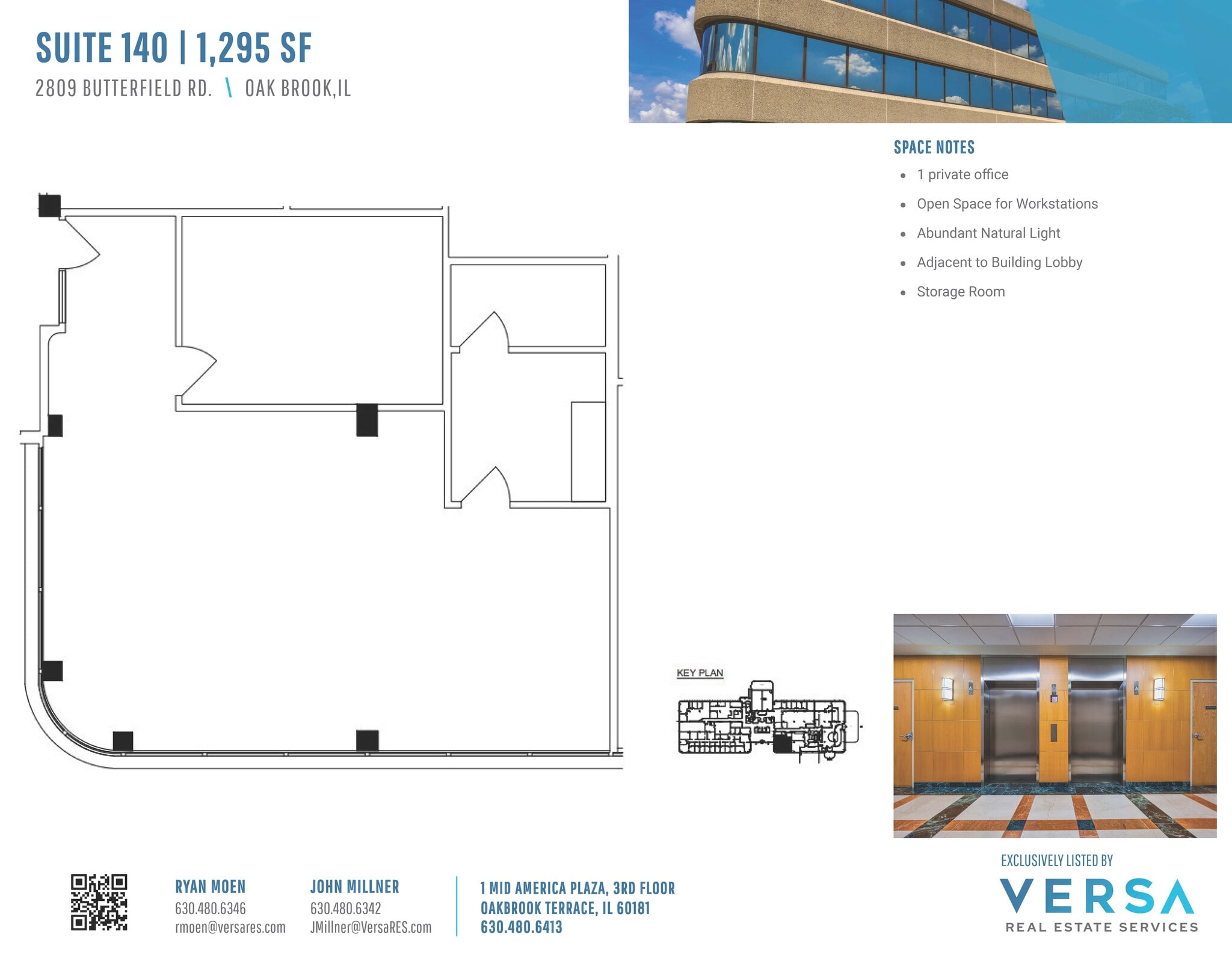 2707 Butterfield Rd, Oak Brook, IL à louer Plan d’étage– Image 1 sur 1