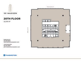 181 W Madison St, Chicago, IL à louer Plan d’étage– Image 2 sur 2