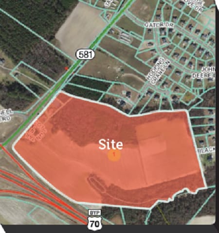 418 NC 581 Hwy N, Goldsboro, NC à vendre - Aérien – Image 2 sur 2