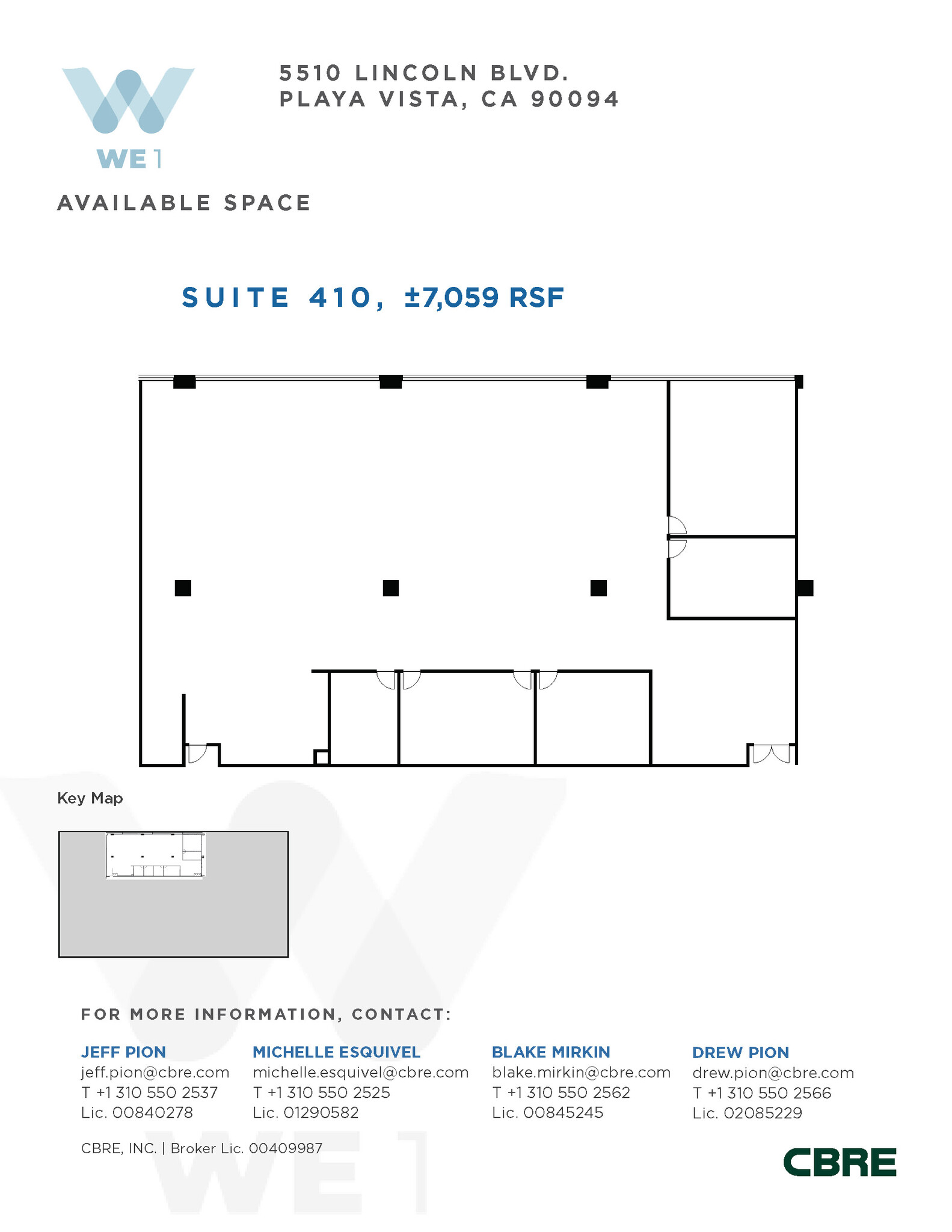 5510 Lincoln Blvd, Playa Vista, CA à louer Plan d’étage– Image 1 sur 11