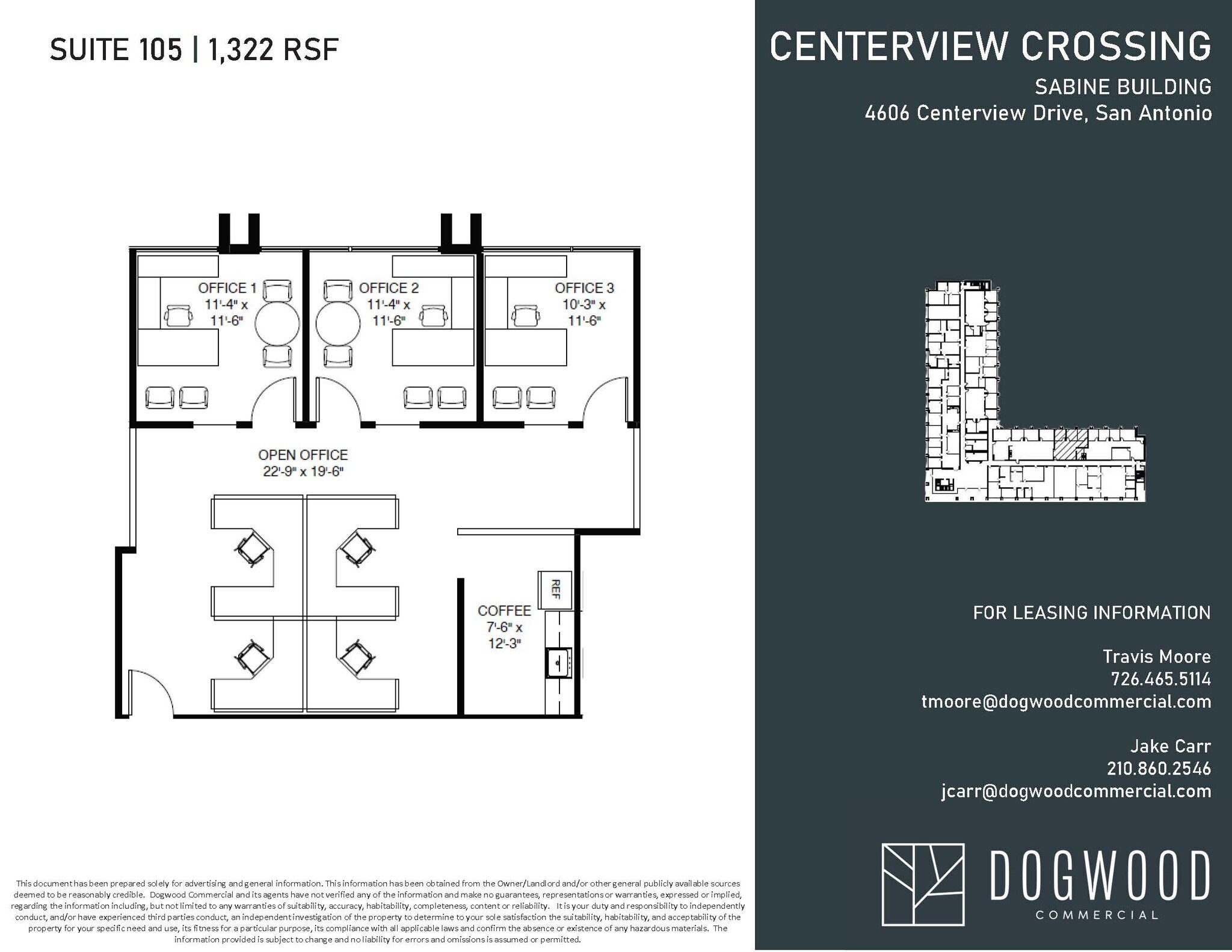 4538 Centerview Dr, San Antonio, TX à louer Plan d’étage– Image 1 sur 1