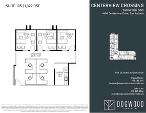 4538 Centerview Dr, San Antonio, TX à louer Plan d’étage– Image 1 sur 1