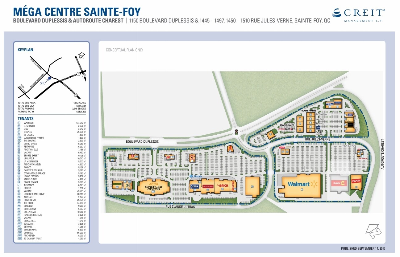 1470 Av Jules-Verne, Québec, QC à louer Plan de site– Image 1 sur 2