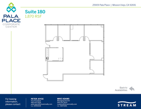 25909 Pala Pl, Mission Viejo, CA à louer Plan d’étage– Image 1 sur 1