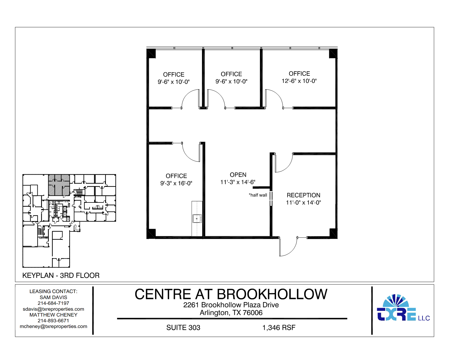 2261 Brookhollow Plaza Dr, Arlington, TX à louer Plan d’étage– Image 1 sur 2