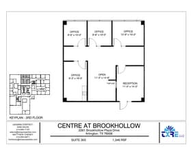 2261 Brookhollow Plaza Dr, Arlington, TX à louer Plan d’étage– Image 1 sur 2