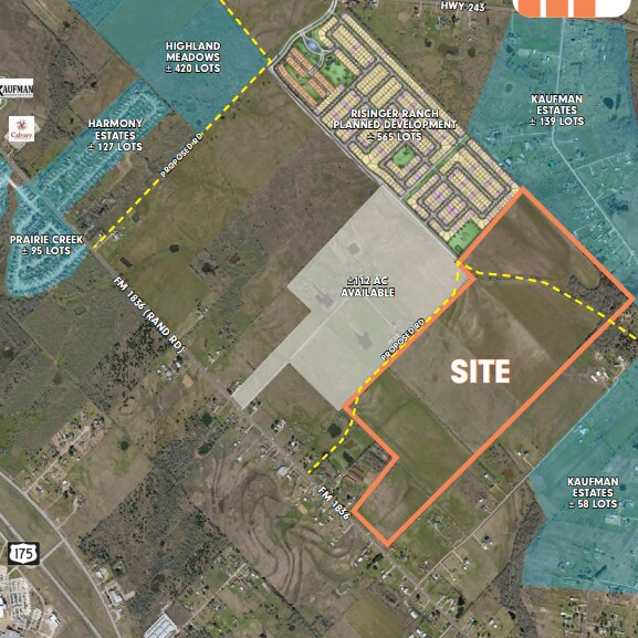 FM 1836 Rand Rd, Kaufman, TX à vendre - Aérien – Image 2 sur 2