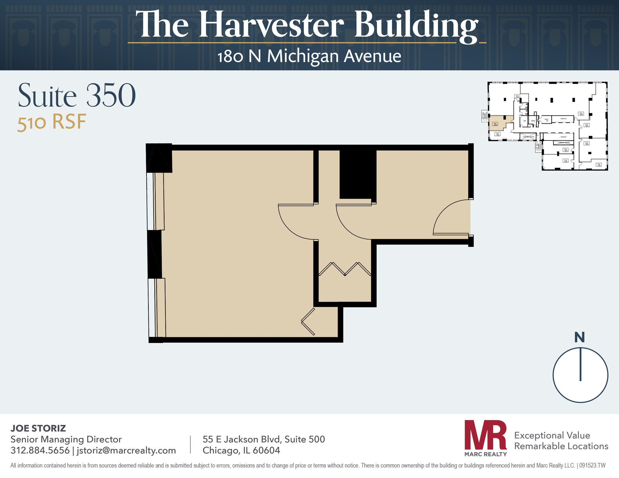 180 N Michigan Ave, Chicago, IL à louer Plan d’étage– Image 1 sur 4