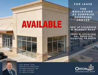 Plus de détails pour 13681 W Waddell Rd, Surprise, AZ - Local commercial à louer