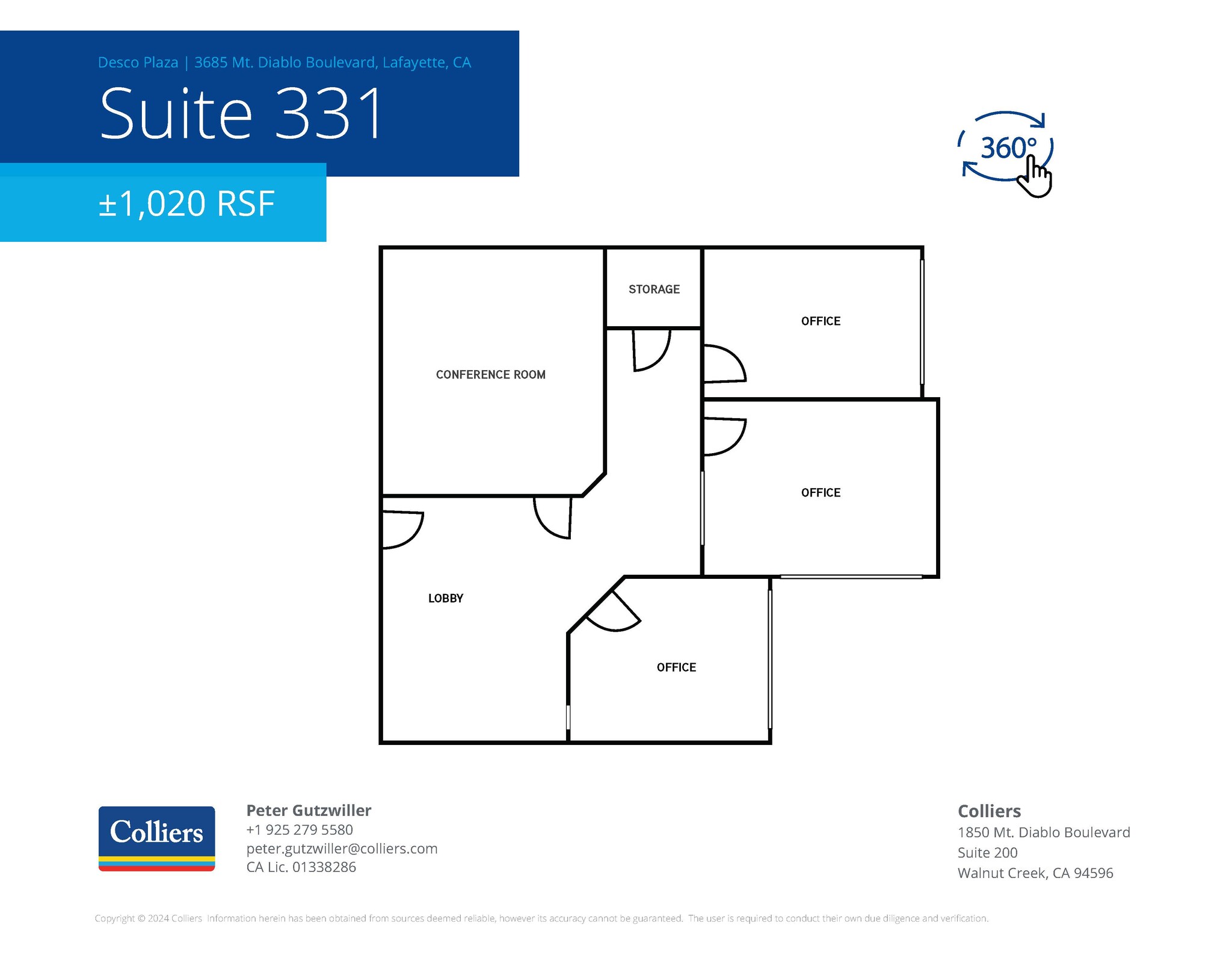 3685 Mount Diablo Blvd, Lafayette, CA à louer Plan d’étage– Image 1 sur 1