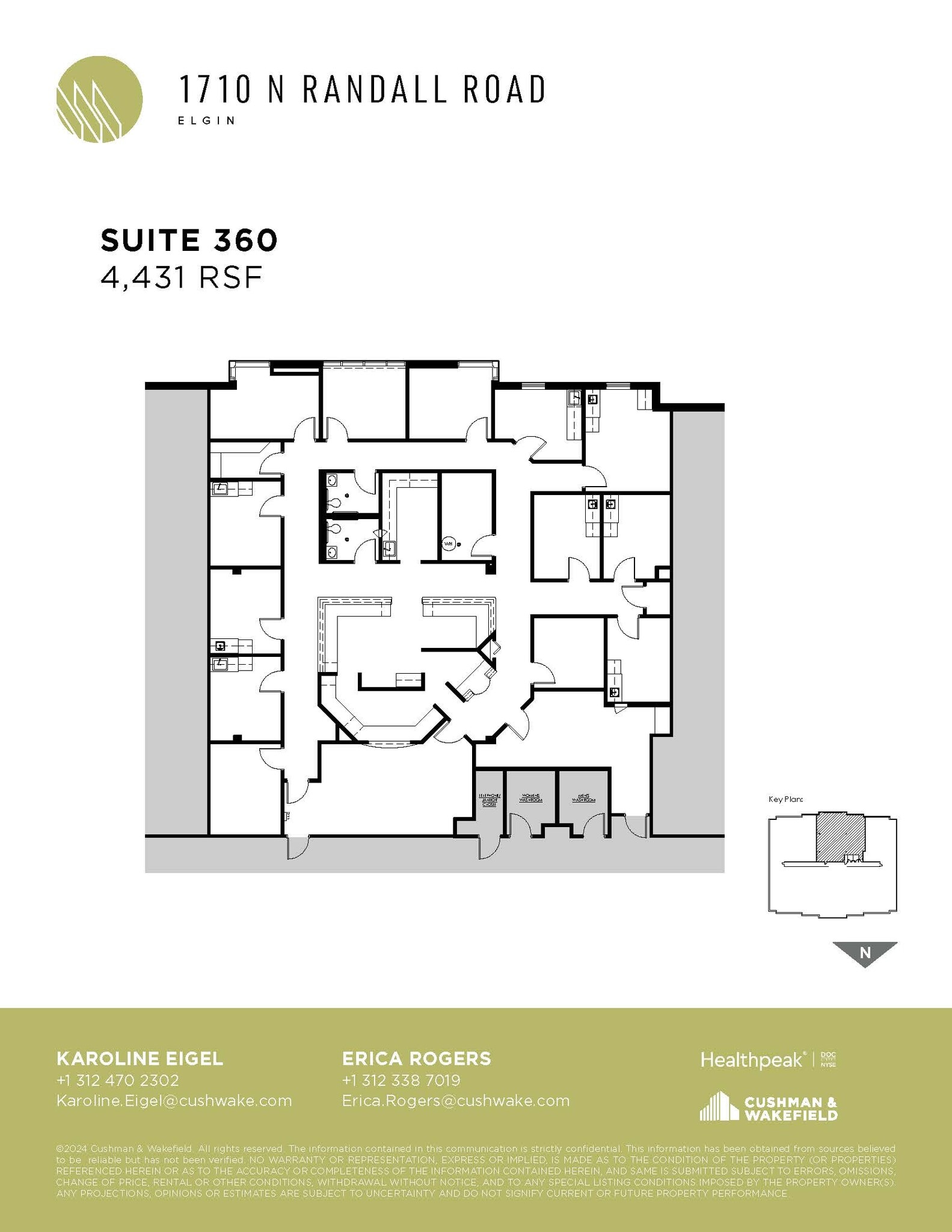 1710 N Randall Rd, Elgin, IL à louer Plan d’étage– Image 1 sur 1