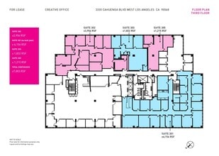 3330 Cahuenga Blvd W, Los Angeles, CA à louer Plan d’étage– Image 1 sur 1