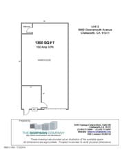9850-9860 Owensmouth Ave, Chatsworth, CA à louer Plan d’étage– Image 1 sur 1