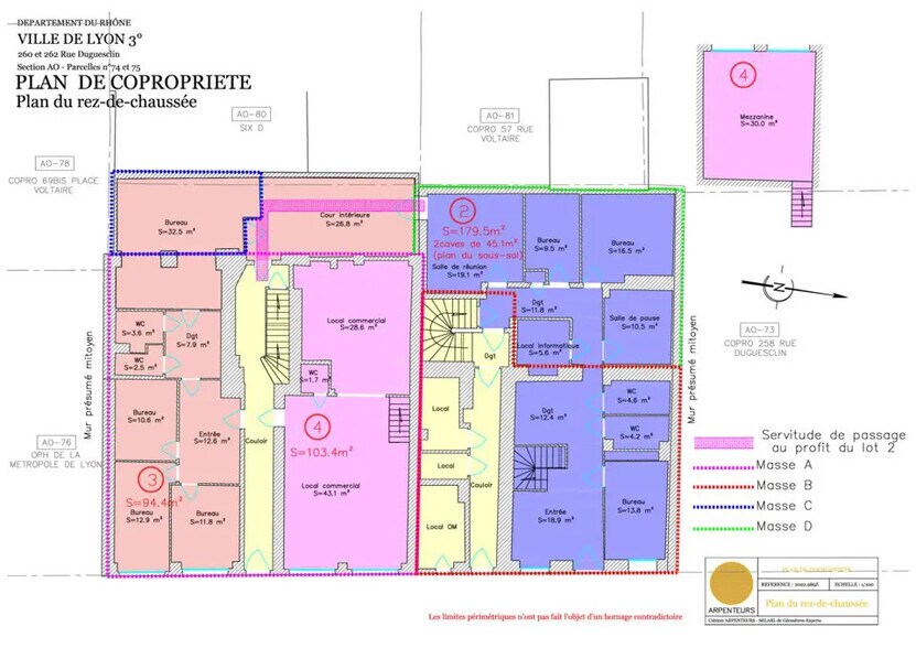 Bureau dans Lyon à louer - Plan d’étage – Image 2 sur 5