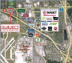 1001 E Touhy Ave, Des Plaines, IL - Vue aérienne  vue de carte