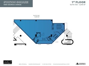 1100 Wayne Ave, Silver Spring, MD à louer Plan d’étage– Image 1 sur 1