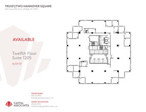 434 Fayetteville St, Raleigh, NC à louer Plan d’étage– Image 1 sur 1