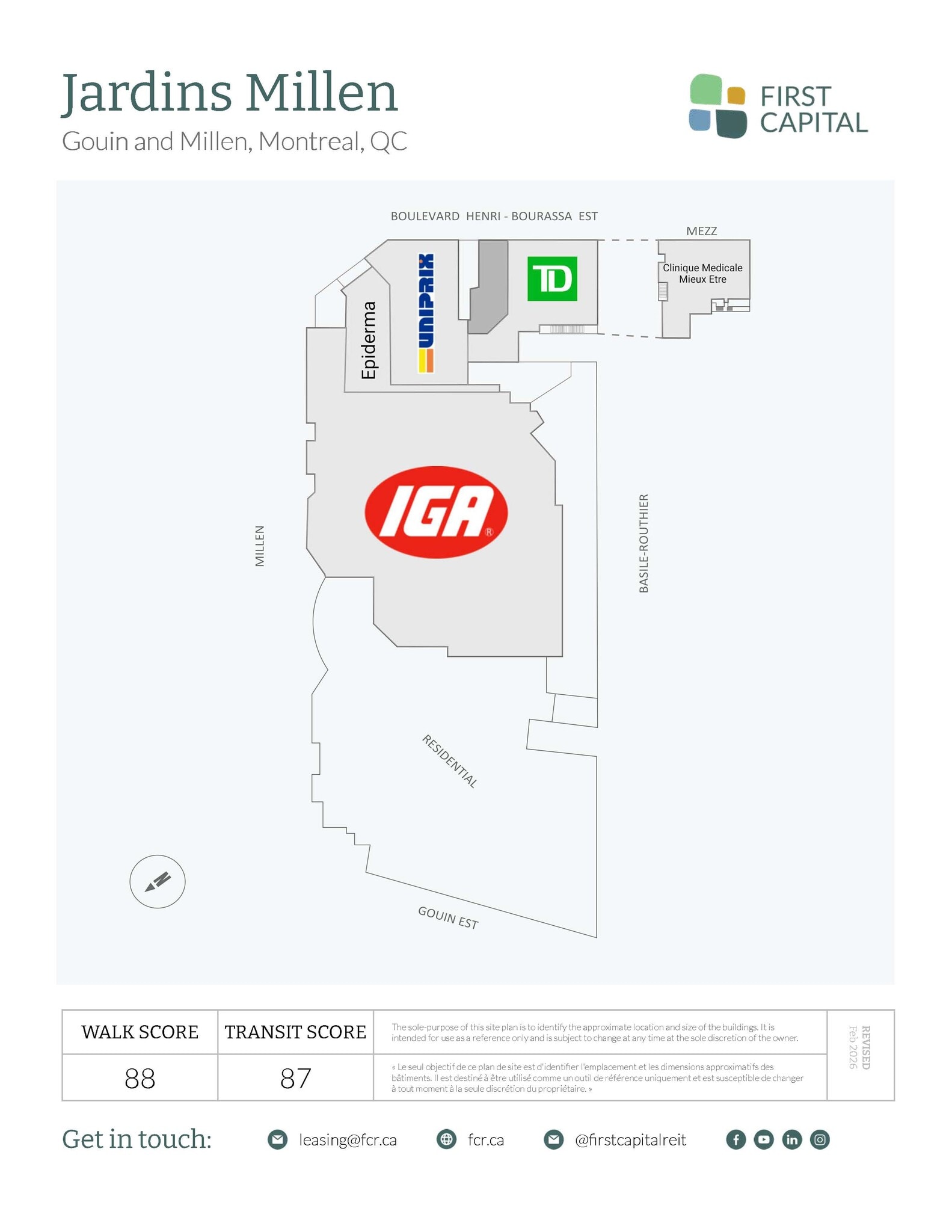 10800 Av Millen, Montréal, QC à louer Plan de site– Image 1 sur 1