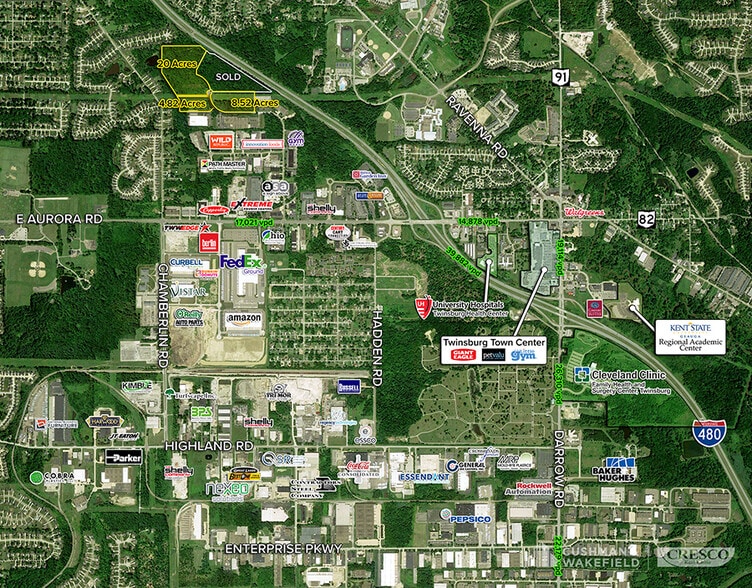 Dutton Dr, Twinsburg, OH à vendre - Aérien – Image 2 sur 3