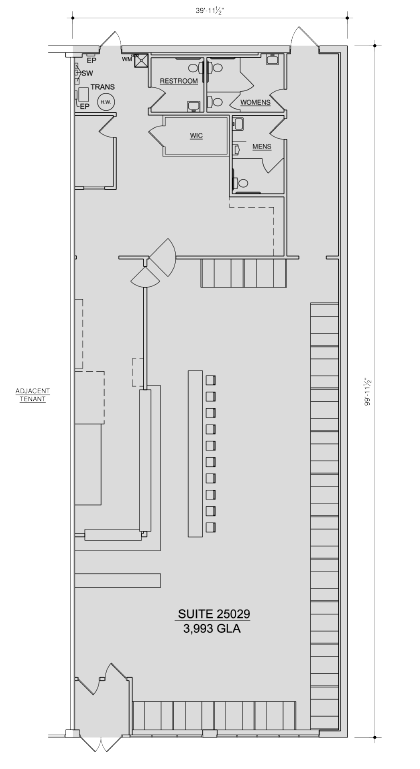 25005-25029 Van Dyke Ave, Center Line, MI à louer Plan d’étage– Image 1 sur 1