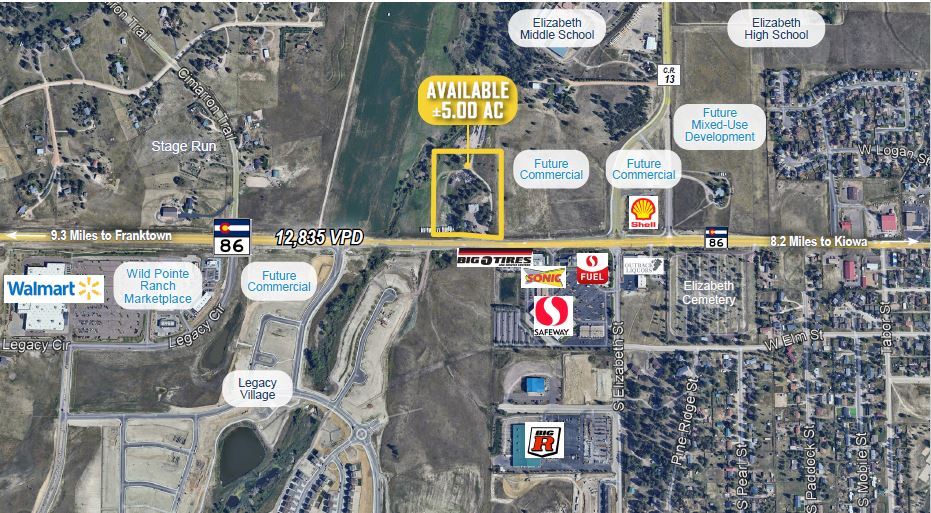 2733 Highway 86, Elizabeth, CO à vendre - Photo de l’immeuble – Image 1 sur 1