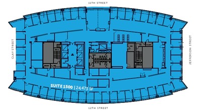 555 12th St, Oakland, CA à louer Plan d’étage– Image 1 sur 1