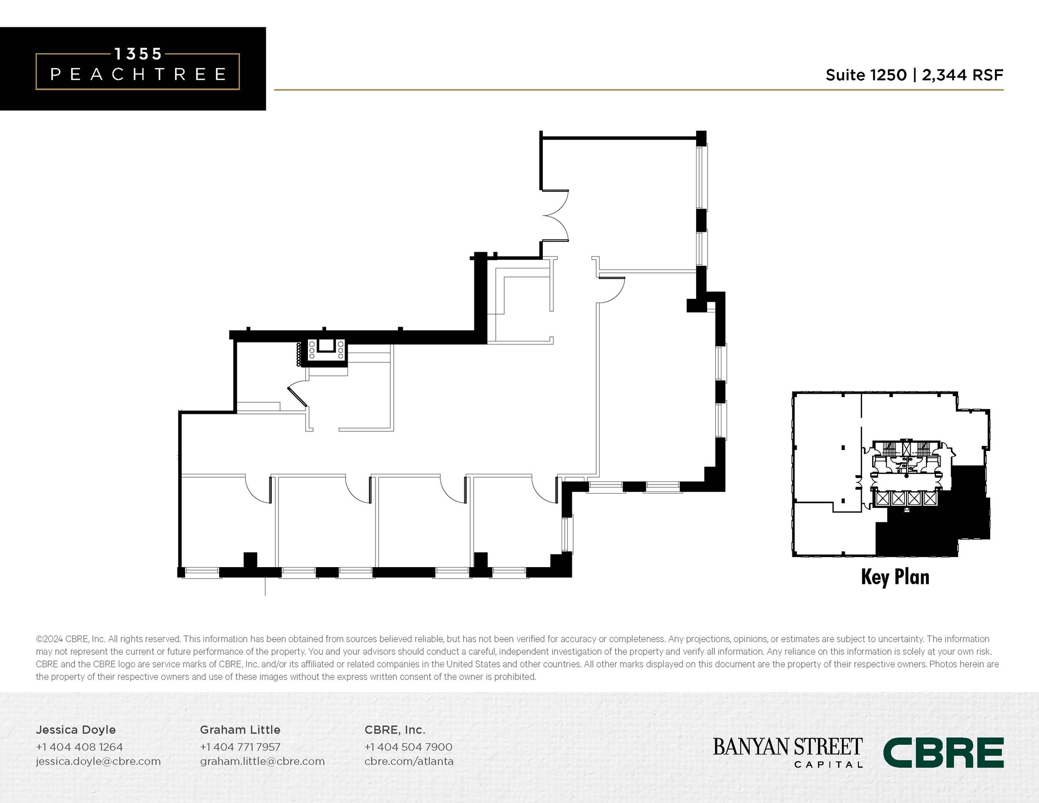 1355 Peachtree St NE, Atlanta, GA à louer Plan d’étage– Image 1 sur 1