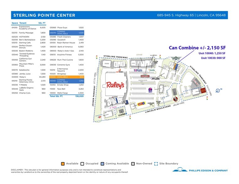 765 S Hwy, Lincoln, CA à louer - Plan de site – Image 1 sur 9