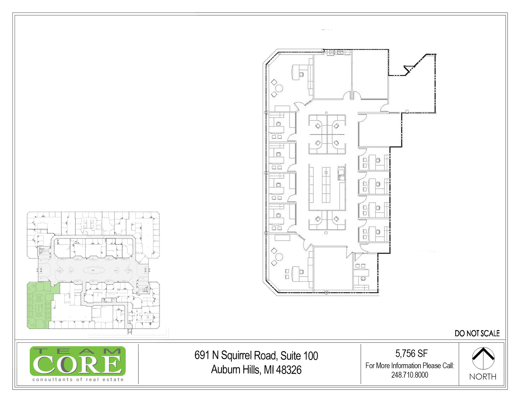 691 N Squirrel Rd, Auburn Hills, MI à louer Plan d’étage– Image 1 sur 1