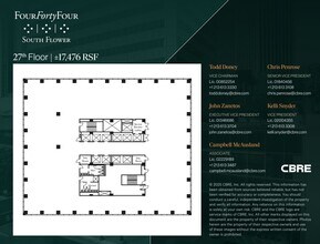 444 S Flower St, Los Angeles, CA à louer Plan d’étage– Image 1 sur 1