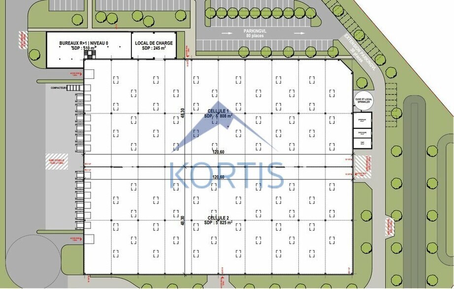 Industriel/Logistique dans Mionnay à vendre - Plan de site – Image 3 sur 3