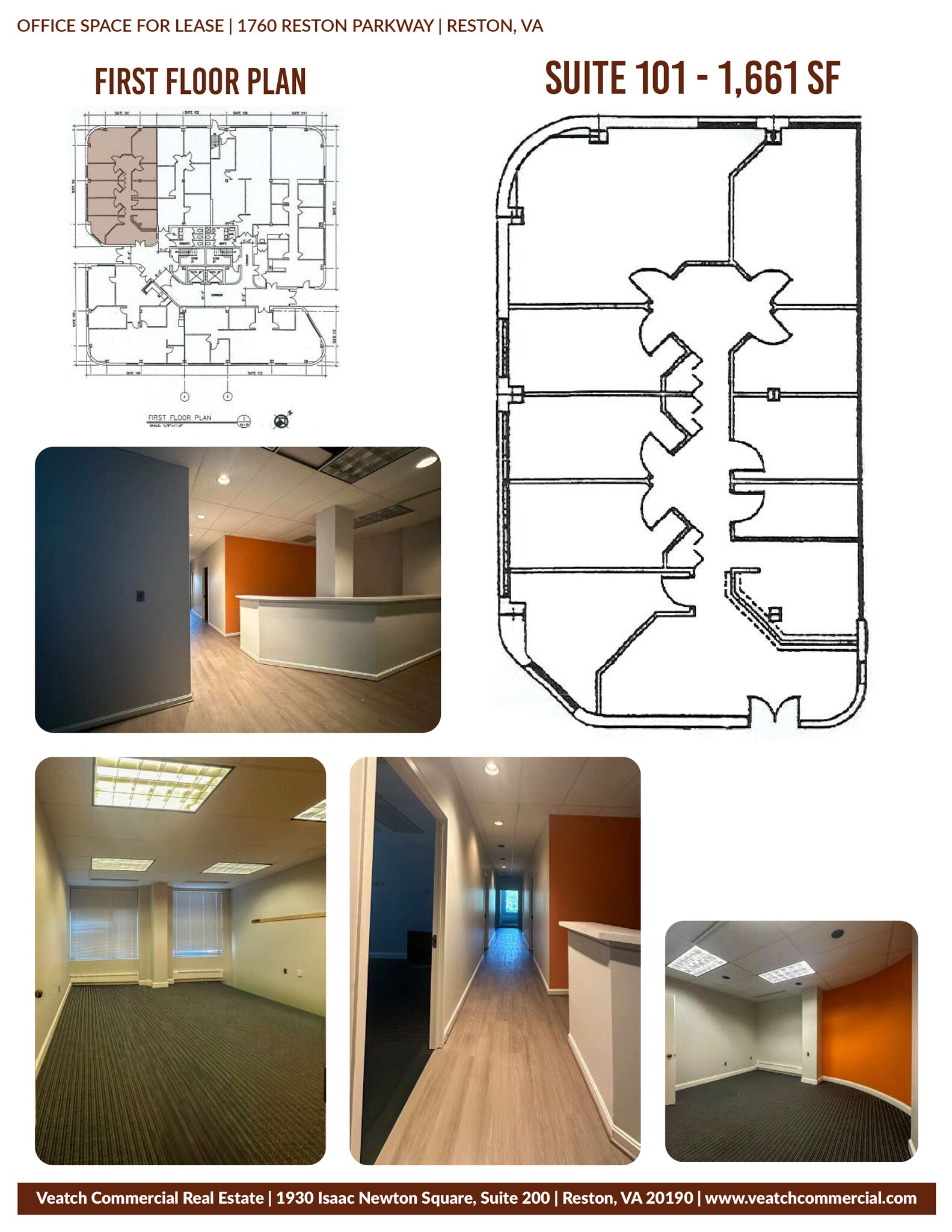 1760 Reston Pky, Reston, VA à louer Plan d’étage– Image 1 sur 1