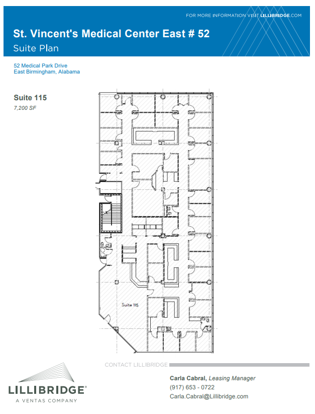 46-52 Medical Park Dr E, Birmingham, AL à louer Plan d’étage– Image 1 sur 1
