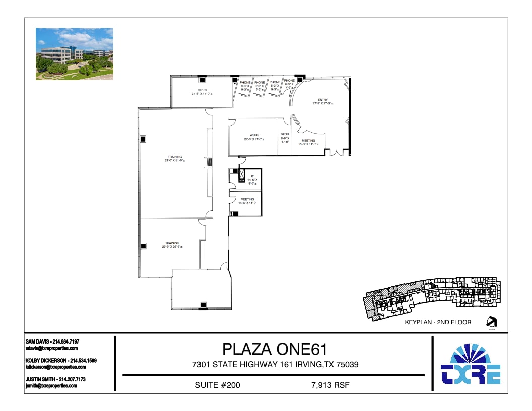7301 N State Highway 161, Irving, TX à louer Plan d’étage– Image 1 sur 1