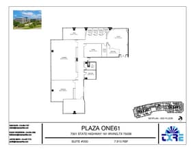 7301 N State Highway 161, Irving, TX à louer Plan d’étage– Image 1 sur 1
