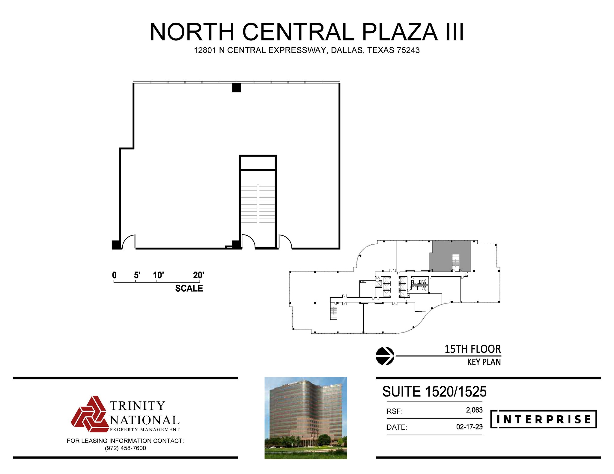 12801 N Central Expy, Dallas, TX à louer Plan d’étage– Image 1 sur 1