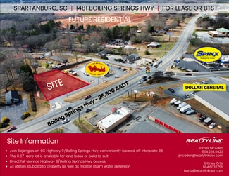 Plus de détails pour Melody Lane & Boiling Springs Rd, Boiling Springs, SC - Terrain à vendre