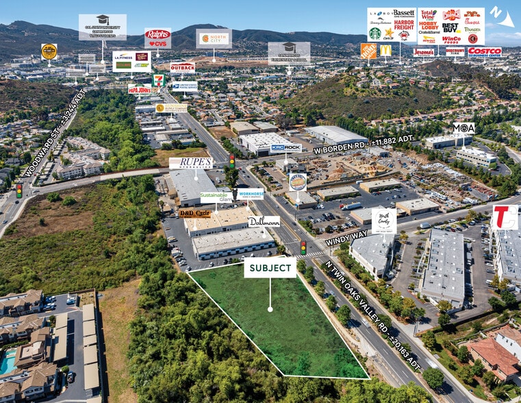 N Twin Oaks Valley Rd, San Marcos, CA à vendre - Aérien – Image 3 sur 5