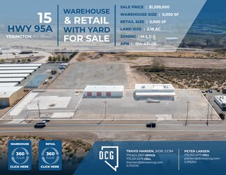 Plus de détails pour 15 US Highway 95A N, Yerington, NV - Industriel/Logistique à vendre
