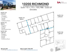 10200 Richmond Ave, Houston, TX à louer Plan d’étage– Image 2 sur 2