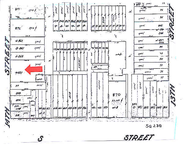 1811 14th St NW, Washington, DC à louer - Plan cadastral – Image 2 sur 3