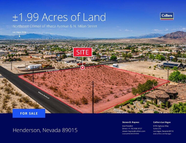 0 Milan, Henderson, NV à vendre - Photo de l’immeuble – Image 1 sur 4