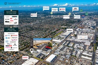 1201-1215 E Warner Ave, Santa Ana, CA - VUE AÉRIENNE vue de carte