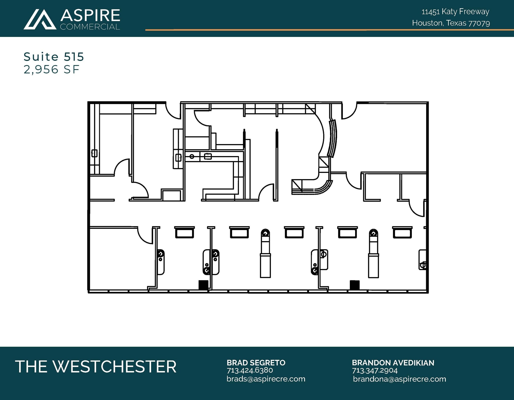 11451 Katy Fwy, Houston, TX à louer Plan d’étage– Image 1 sur 1