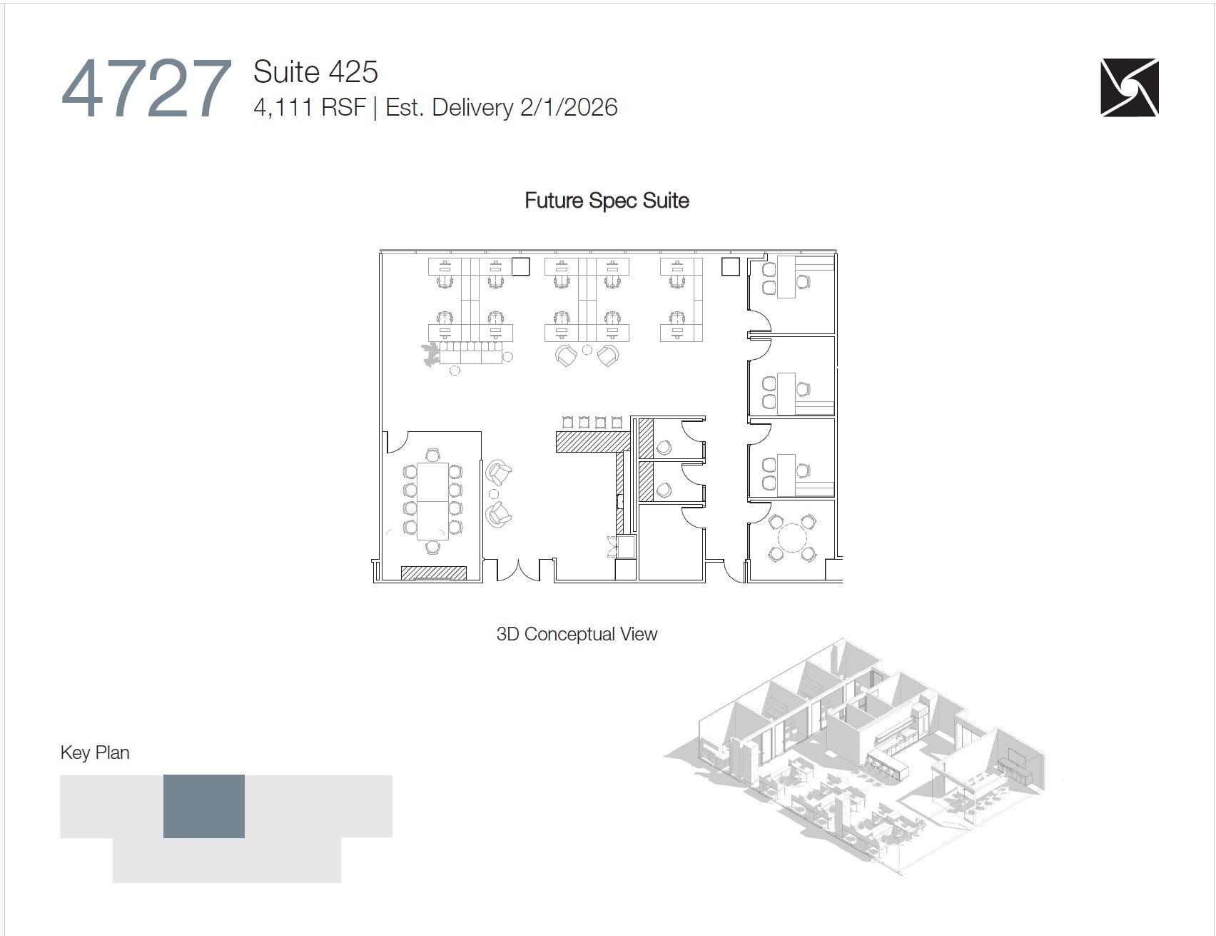 4747 Executive Dr, San Diego, CA à louer Plan d’étage– Image 1 sur 2