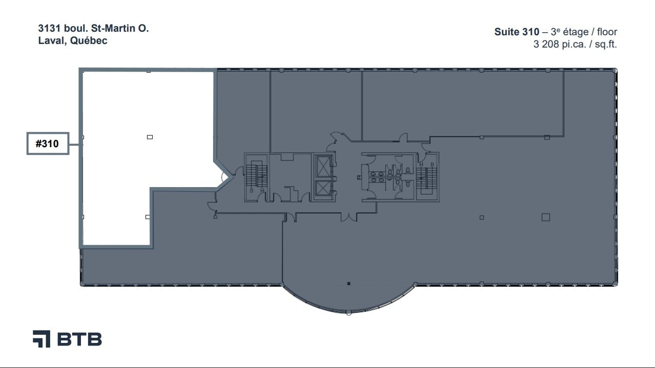 3131 Boul Saint-Martin O, Laval, QC à louer Plan d’étage– Image 1 sur 1