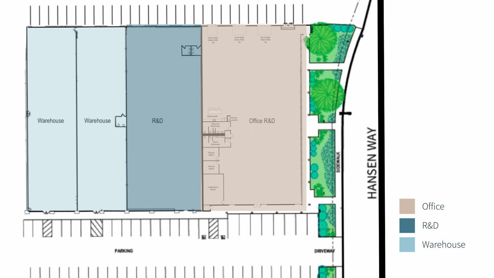 1205-1295 Veterans Blvd, Redwood City, CA à louer Plan d’étage– Image 1 sur 1
